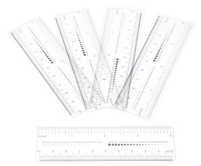 Set of Bendable Clear Ruler Combo (Gem and Ruled)