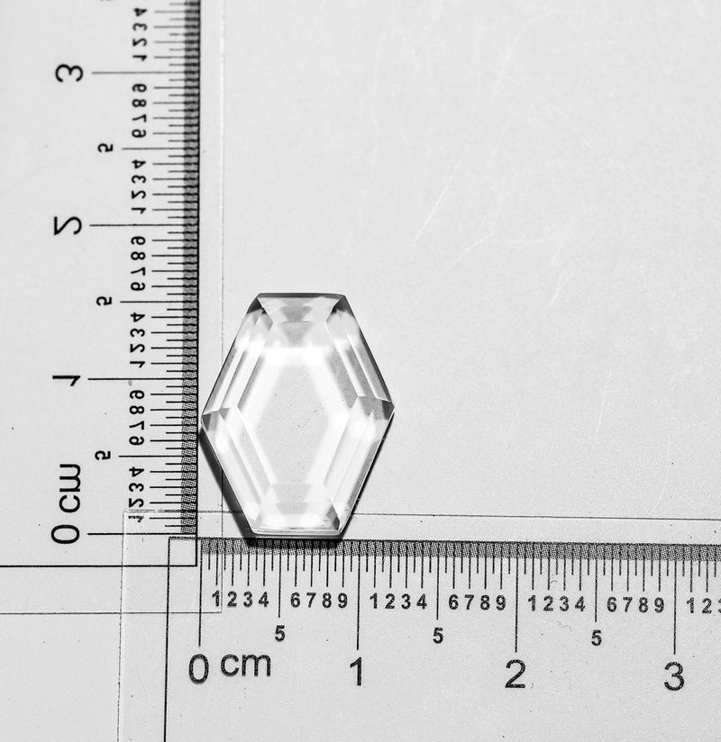 K - Fancy Cut Flat-Backed Stone