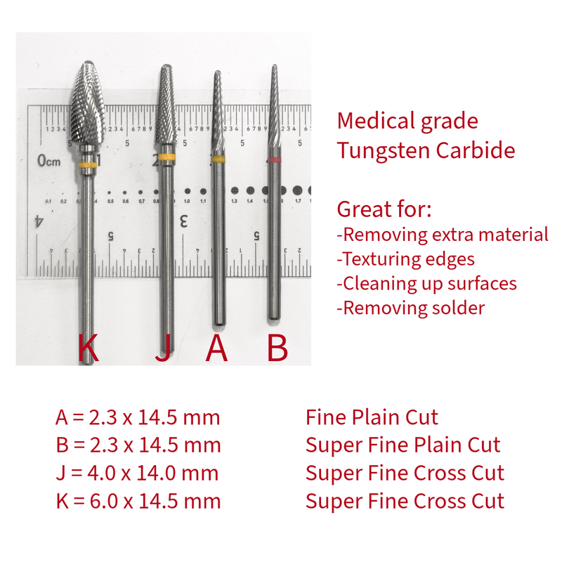 J = 4.0mm Super Fine Tungsten Carbide Rotary File – tonyadavidson